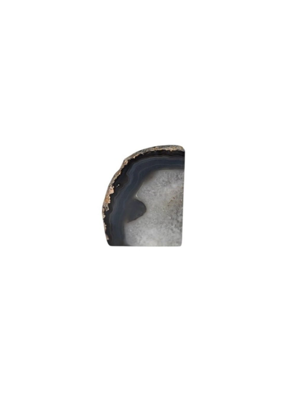 Gray Agate Bookend - Decorative Home Accent